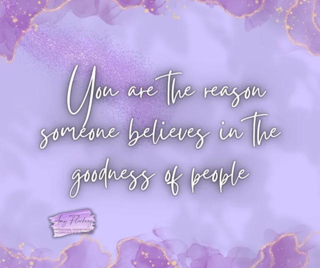 Be the reason someone feels love. 

#medium #essexmedium #mediumship #psychicmedium #guidance #amyfleckney #viral #spirit #love #happiness #quotes
